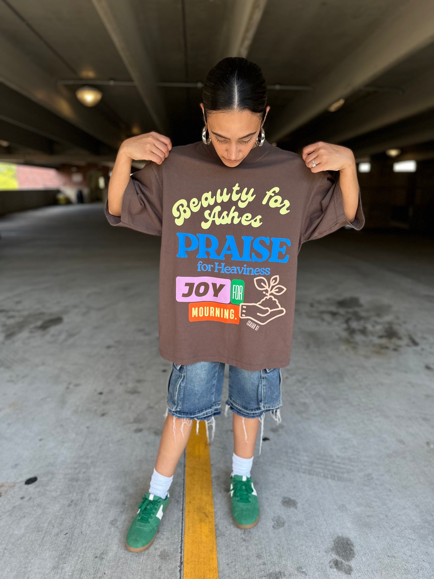 “Beauty for Ashes” Isaiah 61 Christian Tee by ABCD