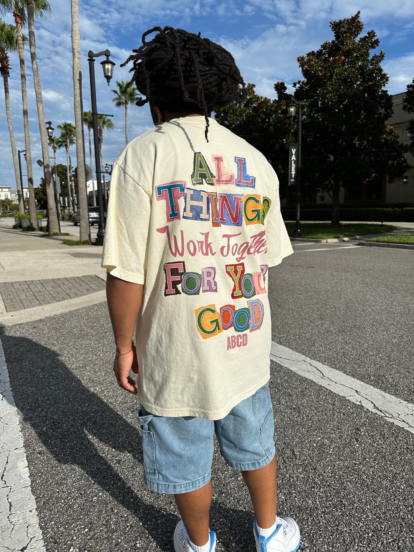 "All Things Work Together" Streetwear Tee – Inspired by Romans 8:28