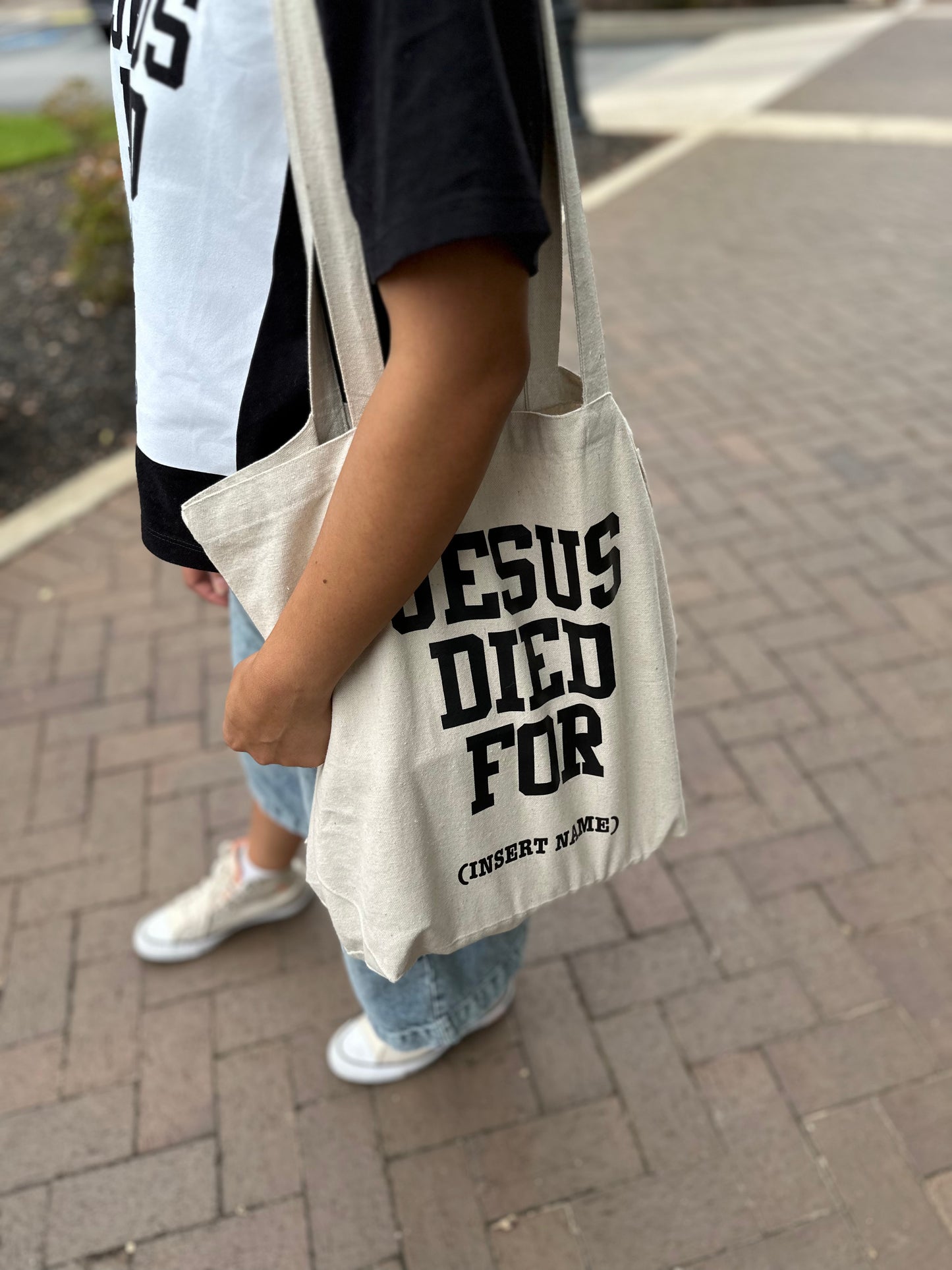 Jesus Died For Tote – Christian Faith Bag