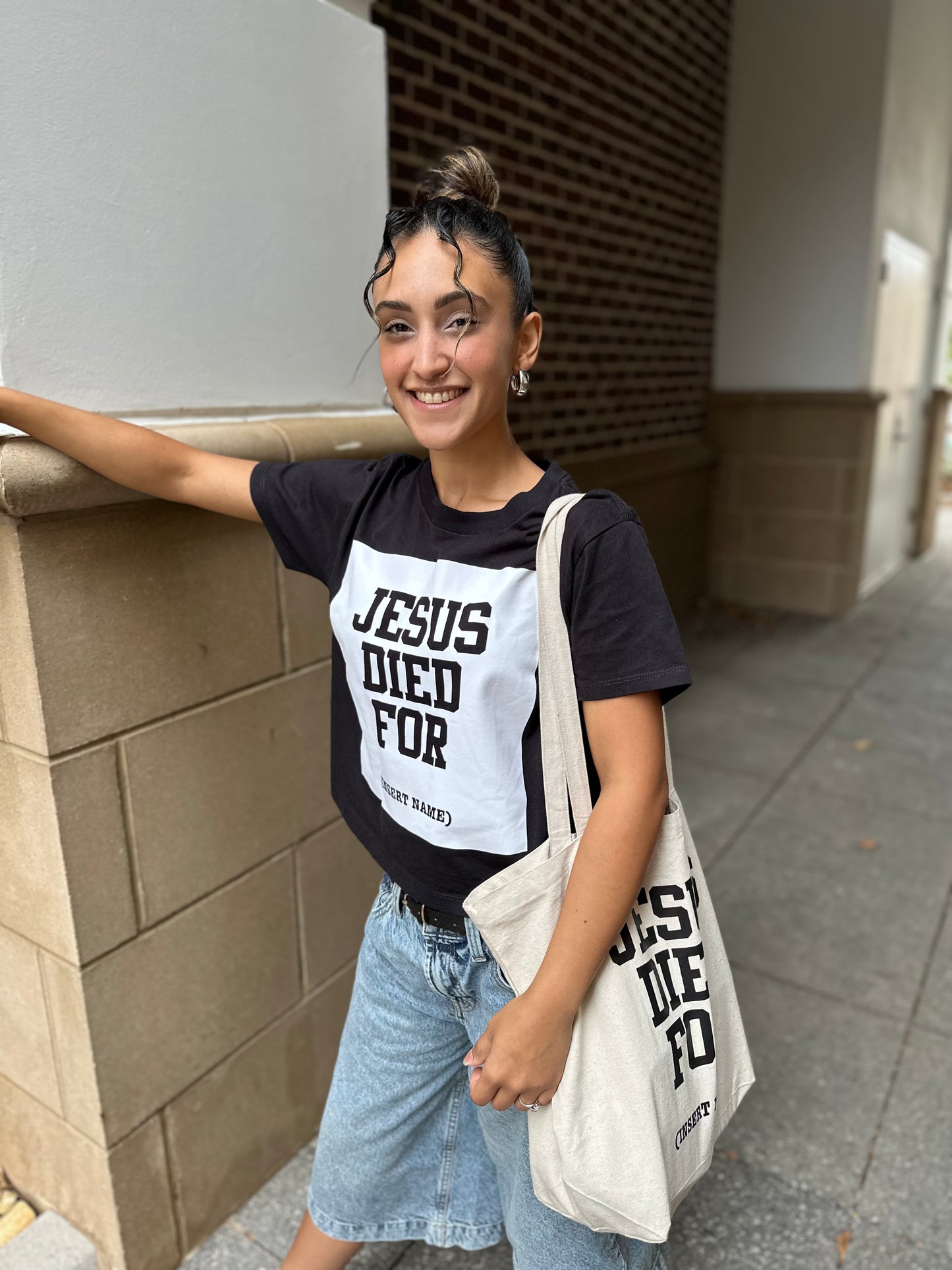 Jesus Died For Tote – Christian Faith Bag