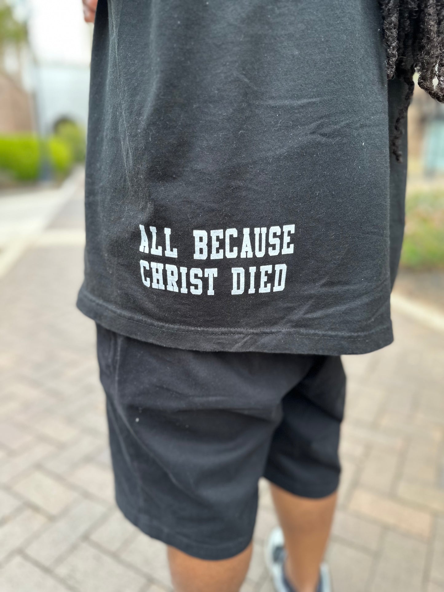 Jesus Died For Oversized Christian Streetwear Tee