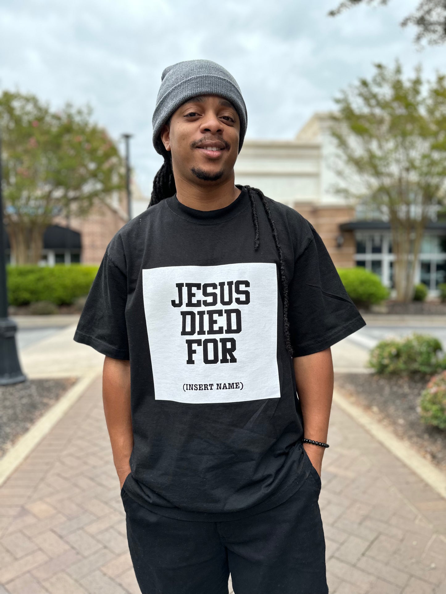 Jesus Died For Oversized Christian Streetwear Tee