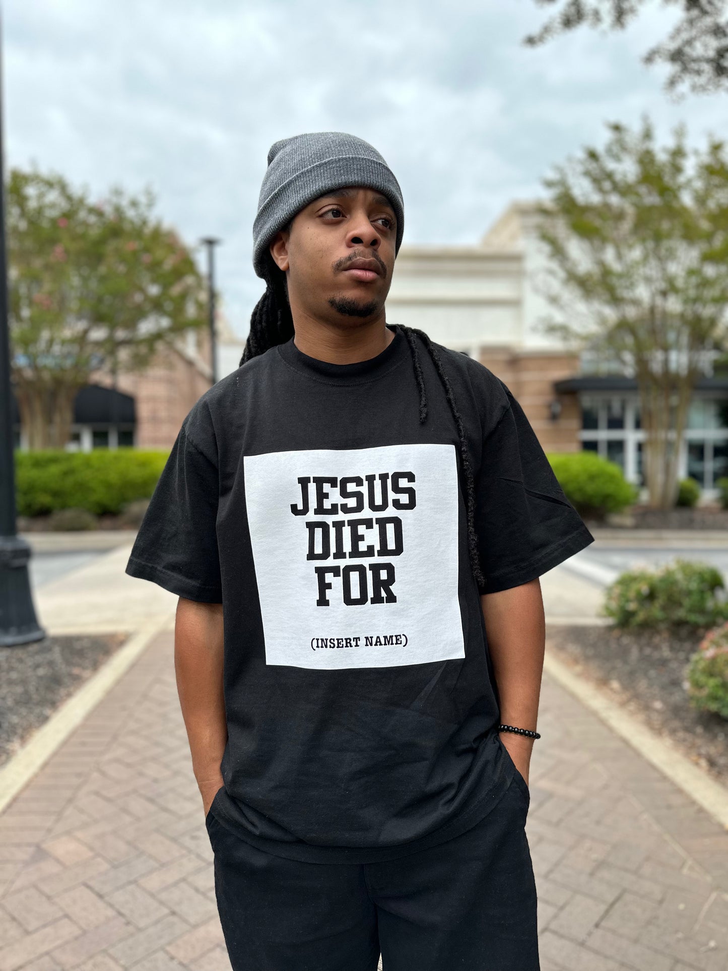 Jesus Died For Oversized Christian Streetwear Tee