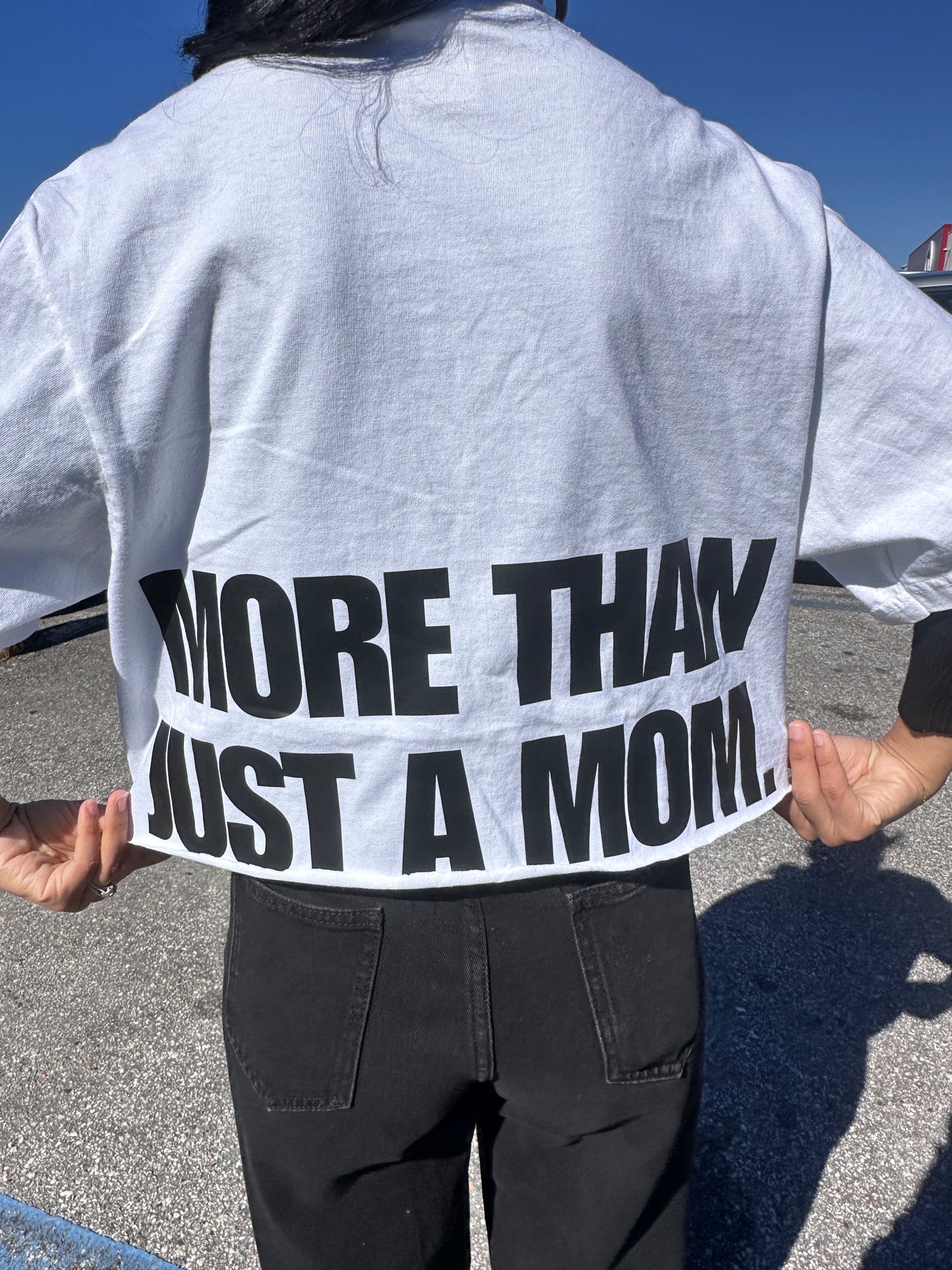 CROPPED- MORE THAN JUST A MOM- Messenger TEE